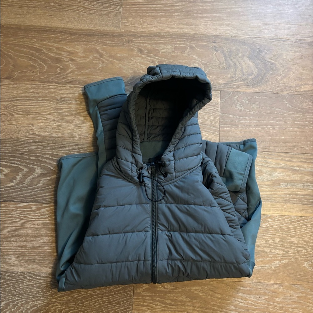 Greyson Men’s Hooded Puffer Jacket - Dark Gray